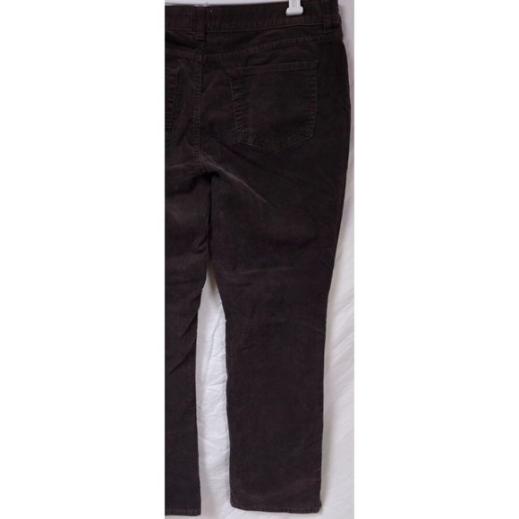 St. Johns Bay 16 Brown Straight Leg Stretch High Waist Corduroy Pants 36X32 - Picture 11 of 12